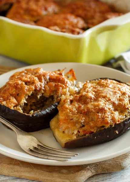 Melanzane ripiene dal forno — Foto Stock