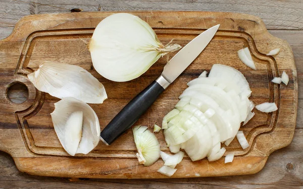 Cebolla blanca fresca cruda —  Fotos de Stock