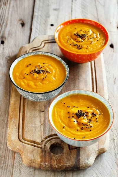 Fresh pumpkin soup — Stock Photo, Image