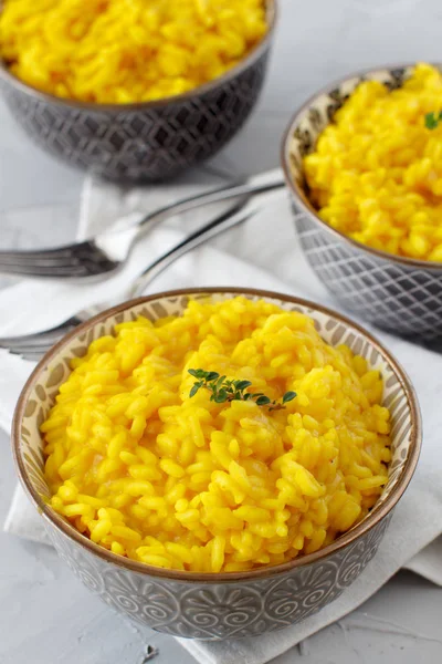 Risotto con curcuma — Foto de Stock