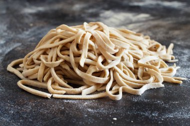 Fresh tagliolini pasta 