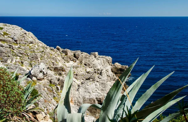 Krajobraz wybrzeża Salento, Apulia. Włochy — Zdjęcie stockowe