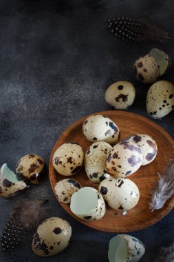 Bıldırcın yumurtaları.