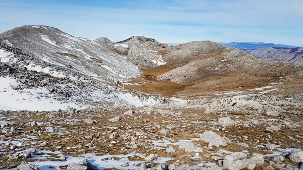 Sommet Montagne Cervati Dans Parc National Cilento — Photo