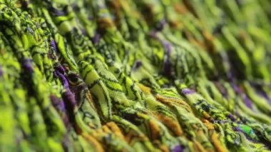 Hint Tekstil süsleme ile. yakın çekim. renkli bez