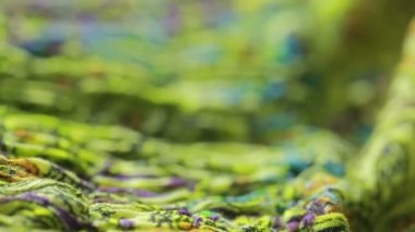 Hint Tekstil süsleme ile. yakın çekim. renkli bez