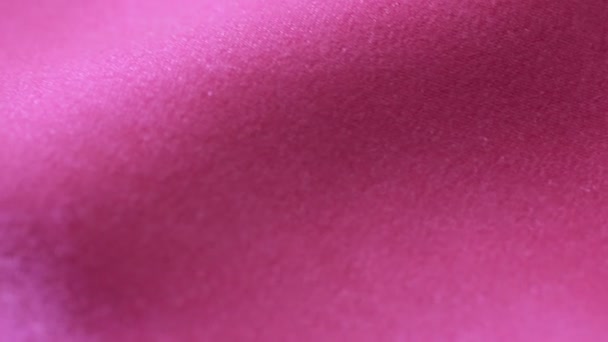 Lisse élégante soie lilas ou texture satinée peut utiliser comme fond. tissus mous — Video