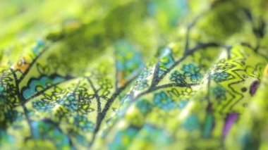 Hint Tekstil süsleme ile. yakın çekim. renkli bez