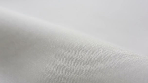 Texture en tissu de coton blanc. Il peut être utilisé comme fond — Video