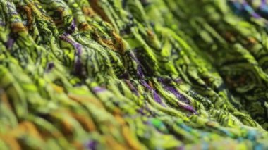 Hint Tekstil süsleme ile. yakın çekim. renkli bez