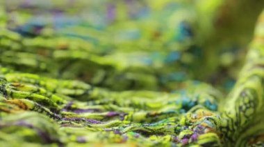 Hint Tekstil süsleme ile. yakın çekim. renkli bez