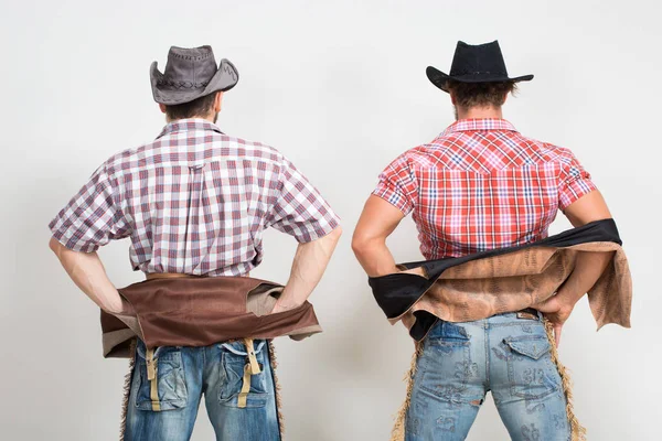 Twee mooie mannen cowboy. — Stockfoto