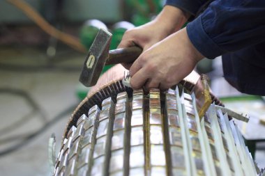 elektrikli motor rotor stokunun.