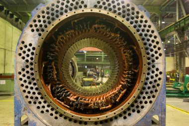 elektrikli motor rotor stokunun.