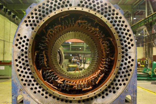 electric motor rotor of stock.