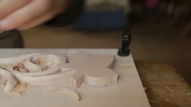 El zımpara ahşap süs eşyaları, dekoratif elemanları,