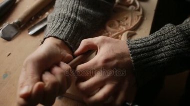 El zımpara ahşap süs eşyaları, dekoratif elemanları,