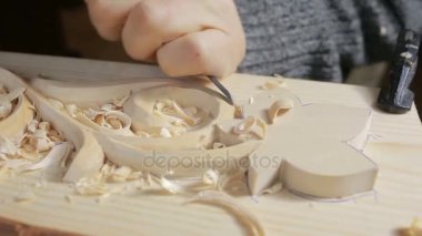 El zımpara ahşap süs eşyaları, dekoratif elemanları,