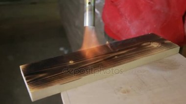 Gaz yakıcı ateşi yakma yönetim kurulu. Wenge renk