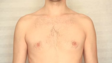 Mens kıllı koltukaltı yakın çekim