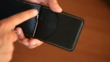 Mens tutuşun dolar para klipsi