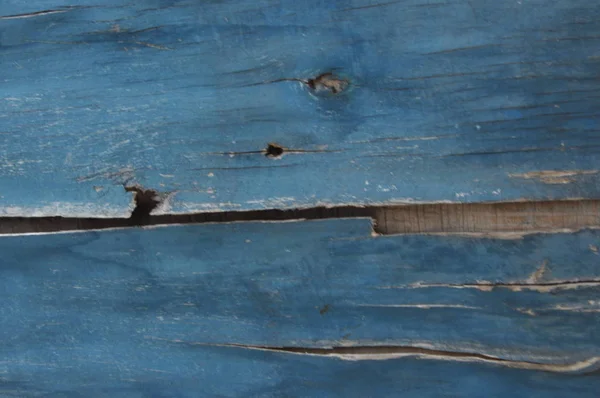 Textur Aus Blauen Rissigen Brettern Hintergrund Aus Altem Holz — Stockfoto