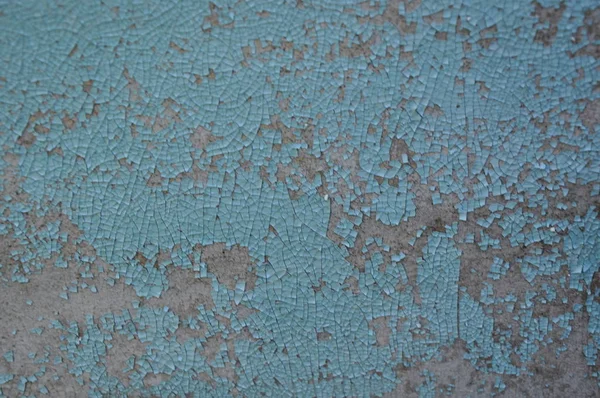 Hintergrund Textur Von Blauer Rissiger Farbe — Stockfoto