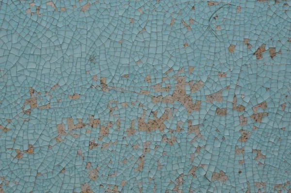 Hintergrund Textur Von Blauer Rissiger Farbe — Stockfoto
