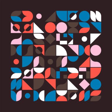 Soyut Geometri Deseni Sanatı