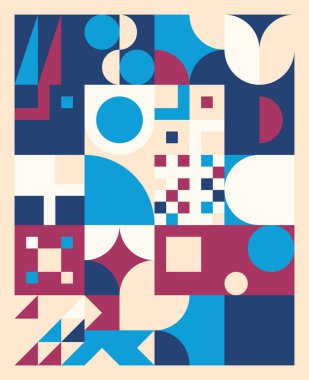 Soyut Geometri Deseni Sanatı