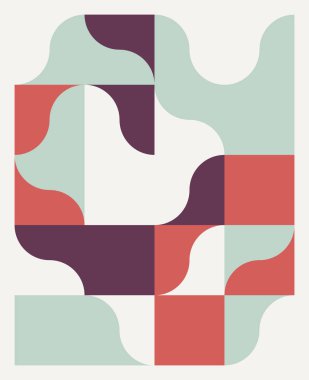 Soyut Geometri Deseni Sanatı