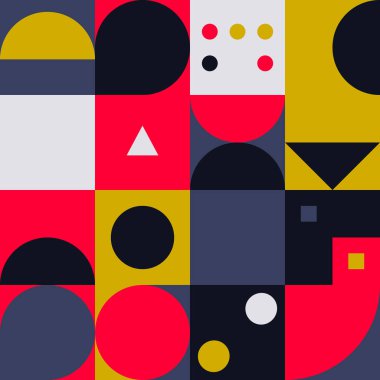 Soyut Geometri Deseni Sanatı