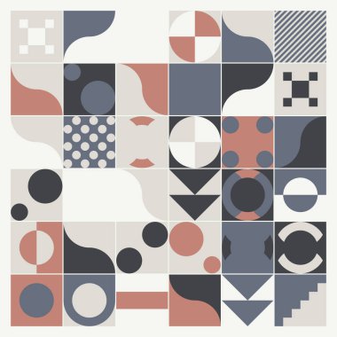 Soyut Mozaik Desen Tasarımı