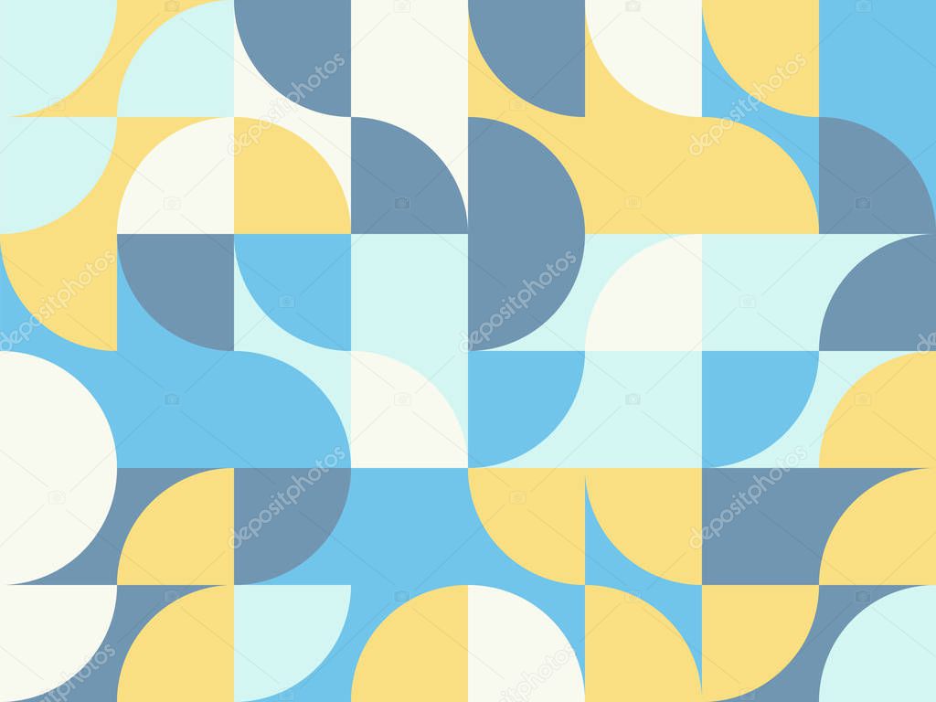 Cold Colored Circular Pattern Design