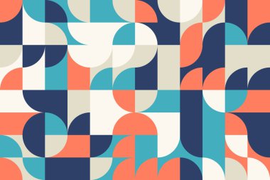 Sıcak Renkli Dairesel Desen Tasarımı