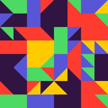 Neon Soyut Vektör Deseni