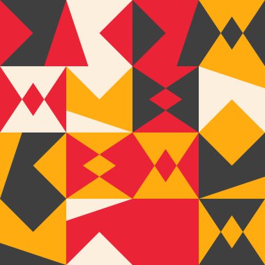 Renkli Geometri Vektör Deseni