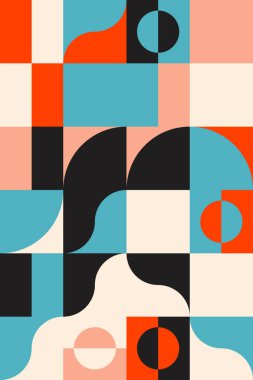 Geometrik Poster Tasarım Şablonu
