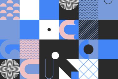 Memphis Soyut Tasarım Deseni