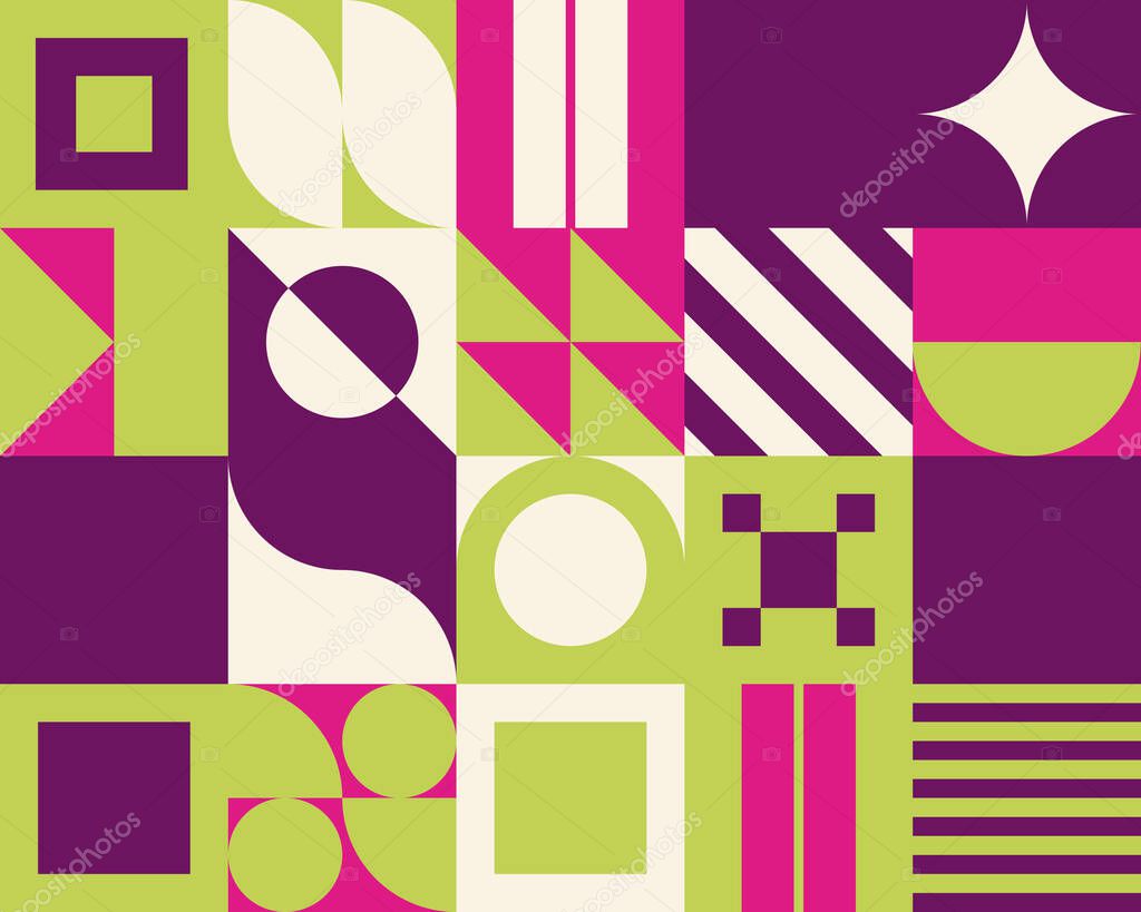 Colorful Geometry Vector Pattern