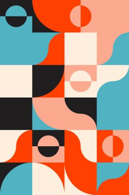 Asgari Vektör Geometrik Desen Tasarımı