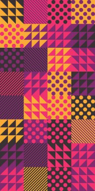 Asgari Vektör Geometrik Desen Tasarımı