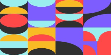 Asgari Vektör Geometrik Desen Tasarımı