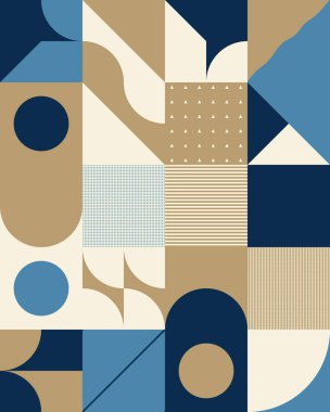 Asgari Vektör Geometrik Desen Tasarımı