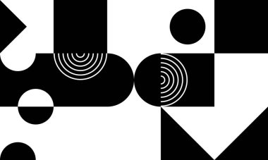 Tek Renkli Soyut Vektör Deseni Tasarımı