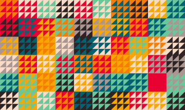 Üçgen Soyut Vektör Deseni Tasarımı