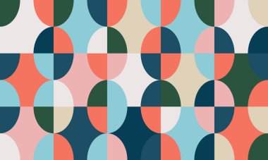 Dairesel Soyut Vektör Deseni Tasarımı