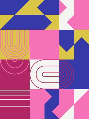 Neon Soyut Vektör Deseni Tasarımı