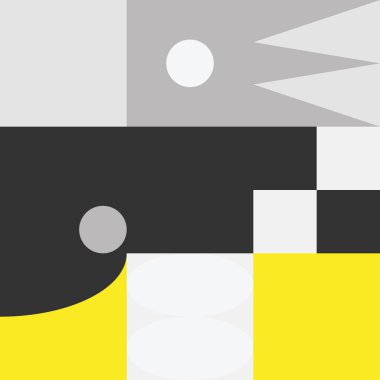 Geometrik Soyut Vektör Elementleri Tasarımı