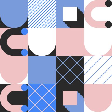 Soyut Vektör Deseni Tasarım Elementleri